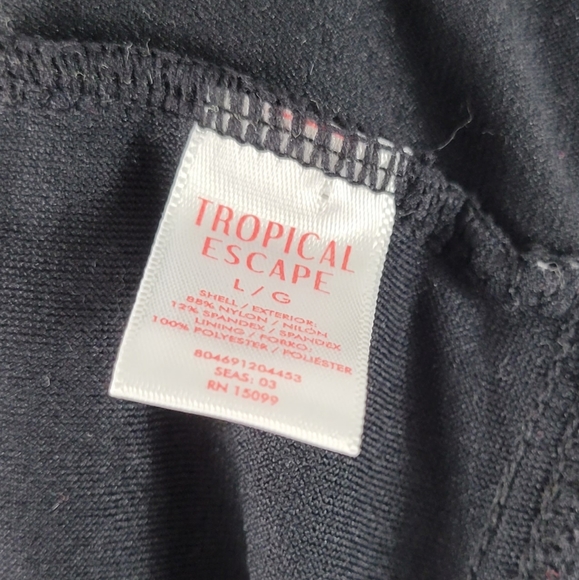 TROPICAL ESCAPE Tankini Size Large - Picture 5 of 5